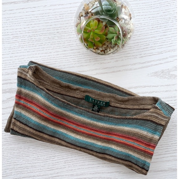 Ralph Lauren Multicolored Knit Top, EUC, XL - Picture 3 of 5